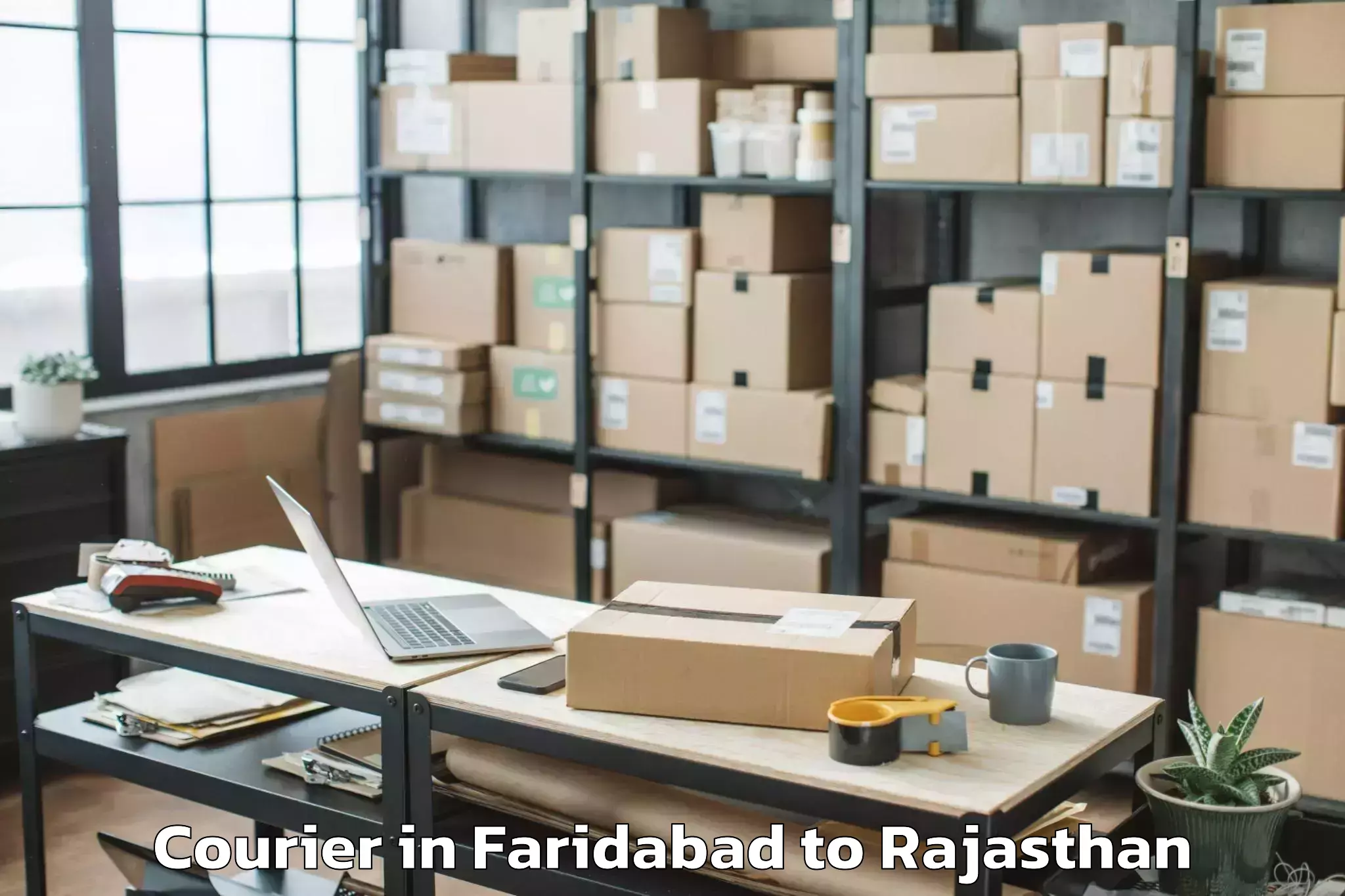 Top Faridabad to Ghatol Courier Available